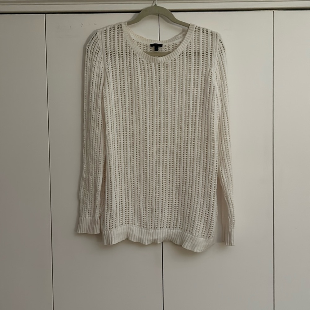 Beautiful crochet knit Talbots sweater size small